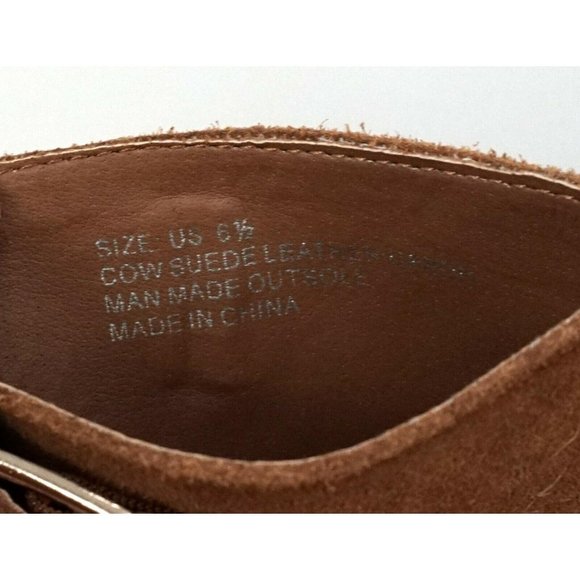 BUCKLE Rag & Co Brown Suede Strappy Sandals Heels - Picture 8 of 8